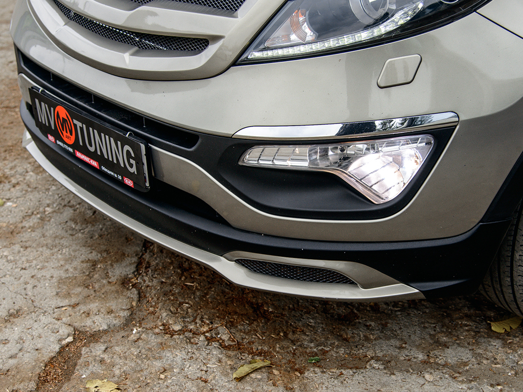 Юбка переднего бампера Ixion KIA Sportage (2010-2016)