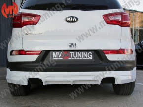 Накладка заднего бампера JSW Style KIA Sportage (2010-2016)
