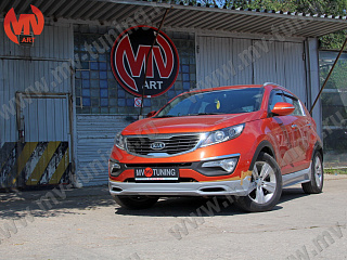 Юбка переднего бампера Ixion KIA Sportage (2010-2016)