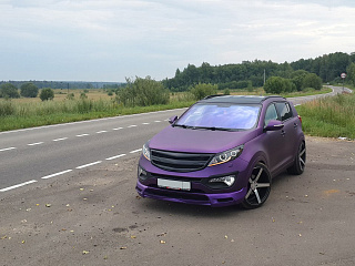 Накладка переднего бампера JSW Style KIA Sportage (2010-2016)
