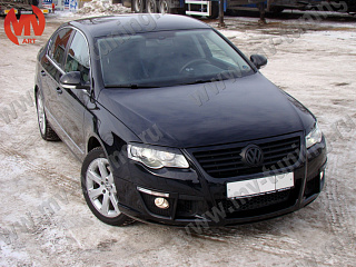 Реснички на фары VW Passat B6 (2005-2010) + УСТАНОВОЧНЫЙ КОМПЛЕКТ