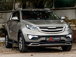 Реснички на фары KIA Sportage (2010-2016) + УСТАНОВОЧНЫЙ КОМПЛЕКТ