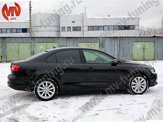 BLACKOUT EDITION Козырек на заднее стекло (черный глянец) VW Jetta 6 VI (2010 - 2018) + УСТАНОВОЧНЫЙ КОМПЛЕКТ