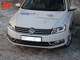 Реснички на фары VW Passat B7 (2010-2015) + УСТАНОВОЧНЫЙ КОМПЛЕКТ