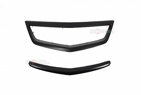 Решетка радиатора "SPORT" (БЕЗ СЕТКИ) var №2 Honda Accord 8 (VIII) / Acura TSX (CU/CW) (2011-2013) + УСТАНОВОЧНЫЙ КОМПЛЕКТ