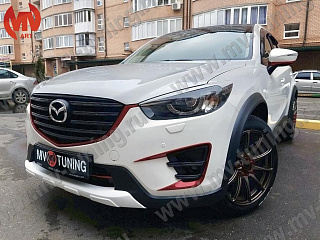 BLACK TEXTURED. Расширители колесных арок для Mazda CX-5 (крашенная в текстуру) (2011-2016)