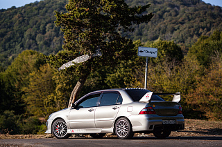 Спойлер в стиле EVO var№1 (высокий) для Mitsubishi Lancer IX 9 (2003-2009)