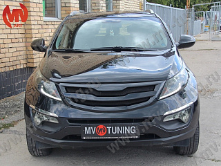 Решетка радиатора (БЕЗ СЕТКИ) var №1 KIA Sportage (2010-2016)