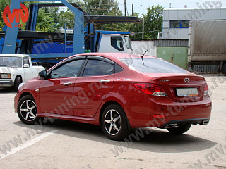 Пороги Hyundai Solaris (2010-2016) + УСТАНОВОЧНЫЙ КОМПЛЕКТ