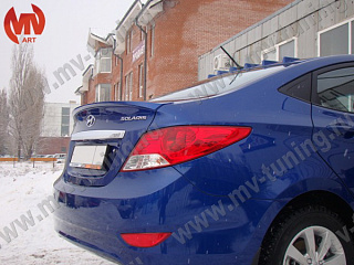 Спойлер лип Hyundai Solaris (2010-2016) + УСТАНОВОЧНЫЙ КОМПЛЕКТ