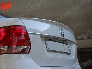 Лип спойлер "RedLine" VW Polo Sedan (2010 - 2020) + УСТАНОВОЧНЫЙ КОМПЛЕКТ