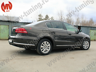 Лип спойлер VW Passat B7 (2010-2015) + УСТАНОВОЧНЫЙ КОМПЛЕКТ