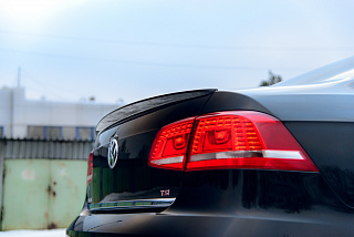 Лип спойлер VW Passat B7 (2010-2015) + УСТАНОВОЧНЫЙ КОМПЛЕКТ