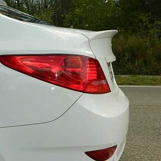 Спойлер лип HS-2 Hyundai Solaris (2010-2016) + УСТАНОВОЧНЫЙ КОМПЛЕКТ