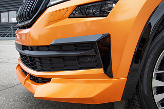 Канарды (накладки над птф) для Skoda Kodiaq (2016-2021) под покраску