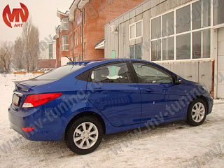 Аэродинамический рассекатель на крышу 6 зубьев Hyundai Solaris (2010-2016)