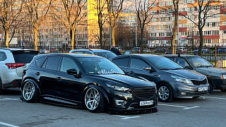 BLACK TEXTURED. Расширители колесных арок для Mazda CX-5 (крашенная в текстуру) (2011-2016)