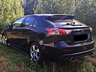 Спойлер лип на 5D HB Sportback для Mitsubishi Lancer X 10 (2007-2017) + УСТАНОВОЧНЫЙ КОМПЛЕКТ