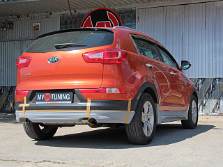 Юбка заднего бампера Ixion KIA Sportage (2010-2016)