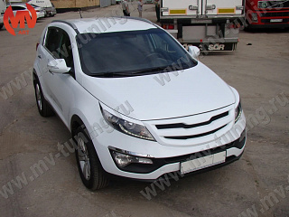 Решетка радиатора (БЕЗ СЕТКИ) var №1 KIA Sportage (2010-2016)