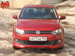 Юбка переднего бампера Volkswagen Polo Sedan (2010-2015)