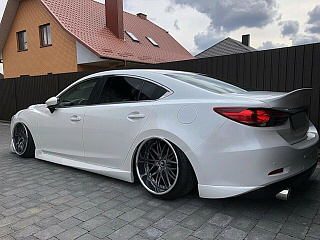 Клыки(накладки) заднего бампера SkyActivSport Mazda 6 / Atenza GJ (2012 - 2018)