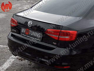 Лип спойлер VW Jetta VI (2015 - 2018) + УСТАНОВОЧНЫЙ КОМПЛЕКТ