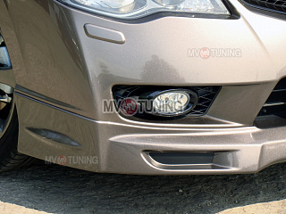 Юбка переднего бампера "Mugen Style" Honda Civic 4D  (2009-2012)