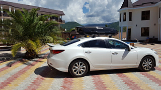 Клыки(накладки) заднего бампера SkyActivSport Mazda 6 / Atenza GJ (2012 - 2018)
