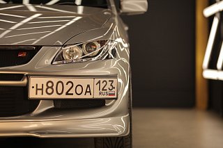 Крепление гос. номера в стиле EVO Mitsubishi Lancer IX (2003-2009)