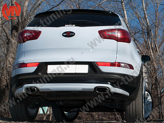 Юбка заднего бампера Ixion KIA Sportage (2010-2016)