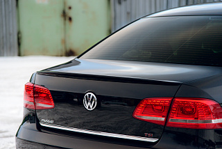 Лип спойлер VW Passat B7 (2010-2015) + УСТАНОВОЧНЫЙ КОМПЛЕКТ