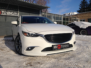 Решетка радиатора Mazda 6 GJ (2015 - 2018) комплектация с защитным экраном для адаптивного радара круиз контроля 
