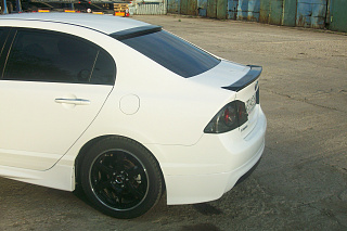 Спойлер лип Honda Civic 4D (2006-2012) + УСТАНОВОЧНЫЙ КОМПЛЕКТ