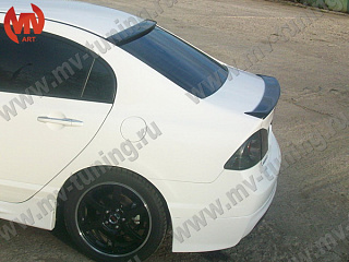 Спойлер лип Honda Civic 4D (2006-2012) + УСТАНОВОЧНЫЙ КОМПЛЕКТ
