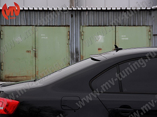 BLACKOUT EDITION Козырек на заднее стекло (черный глянец) VW Jetta 6 VI (2010 - 2018) + УСТАНОВОЧНЫЙ КОМПЛЕКТ