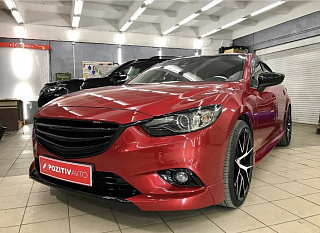 Клыки переднего бампера var №1 SkyActivSport Mazda 6 / Atenza GJ (2012 - 2018)
