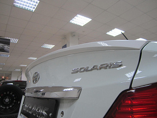 Спойлер лип Hyundai Solaris (2010-2016) + УСТАНОВОЧНЫЙ КОМПЛЕКТ