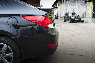 Спойлер высокий Hyundai Solaris (2010 - 2016)