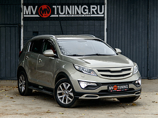 Реснички на фары KIA Sportage (2010-2016) + УСТАНОВОЧНЫЙ КОМПЛЕКТ