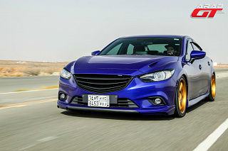 Клыки переднего бампера var №2 Lite Style Mazda 6 / Atenza GJ (2012 - 2018)