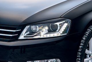 Реснички на фары VW Passat B7 (2010-2015) + УСТАНОВОЧНЫЙ КОМПЛЕКТ