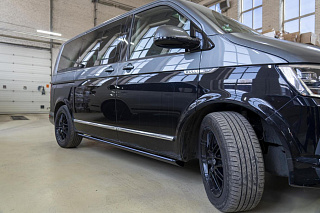 Электрические Пороги ATS для Volkswagen Multivan & Caravelle T6 с LED подсветкой
