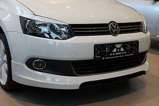 Юбка переднего бампера Volkswagen Polo Sedan (2010-2015)