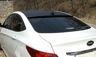 Козырек на стекло Hyundai Solaris (2010-2016) + УСТАНОВОЧНЫЙ КОМПЛЕКТ