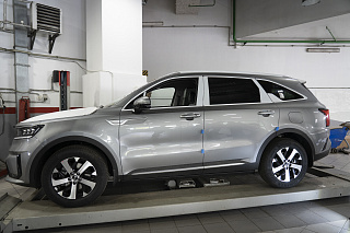 Электрические Пороги ATS для Kia Sorento IV с LED подсветкой (2020-2024)