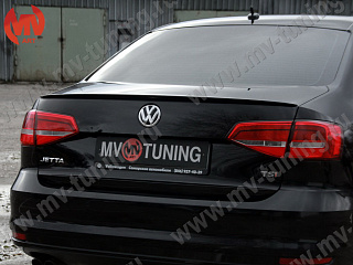 Лип спойлер VW Jetta VI (2015 - 2018) + УСТАНОВОЧНЫЙ КОМПЛЕКТ