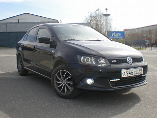 Реснички на фары Volkswagen Polo Sedan (2010 - 2020) + УСТАНОВОЧНЫЙ КОМПЛЕКТ