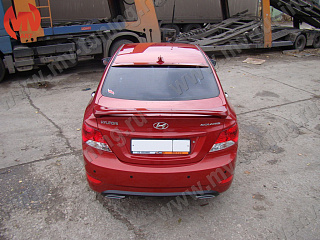 Козырек на стекло Hyundai Solaris (2010-2016) + УСТАНОВОЧНЫЙ КОМПЛЕКТ